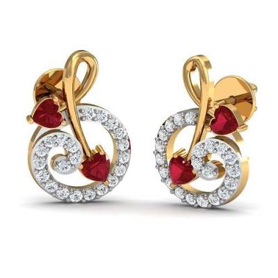 THE RUBY HEART STUDS